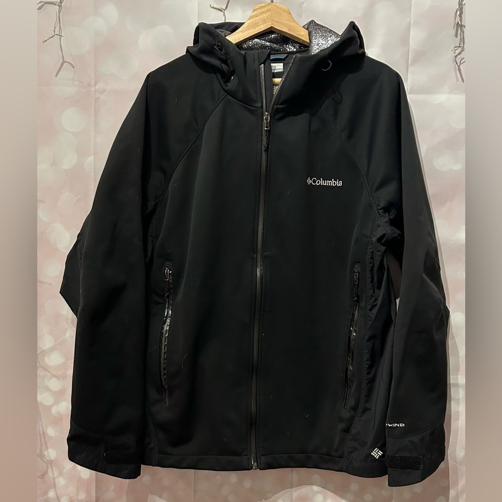 Columbia Men's Black Hooded OmniTech Jacket XL RN 69724